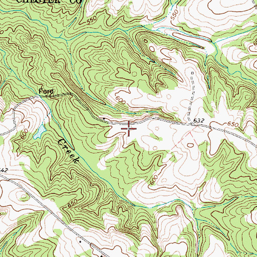 Topographic Map of Stephenson Farms, SC