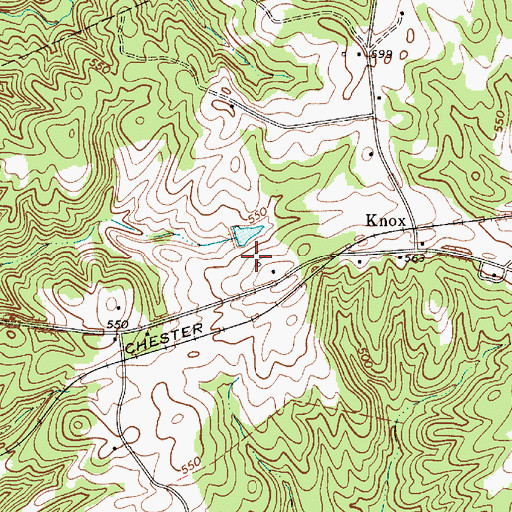 Topographic Map of Stevens Farms, SC