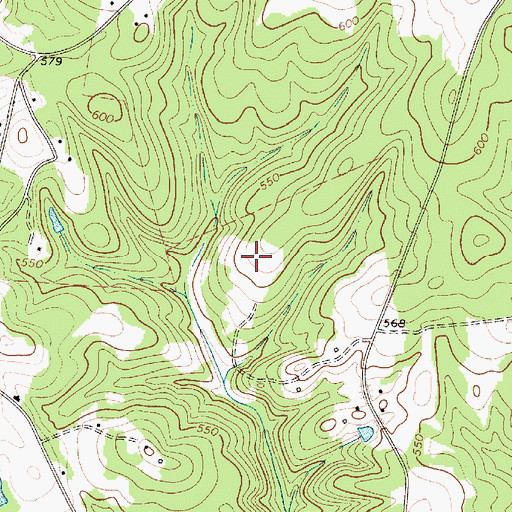 Topographic Map of Coyote Creek Farm, SC
