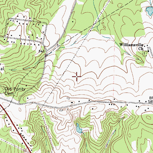 Topographic Map of Logan Farm, SC