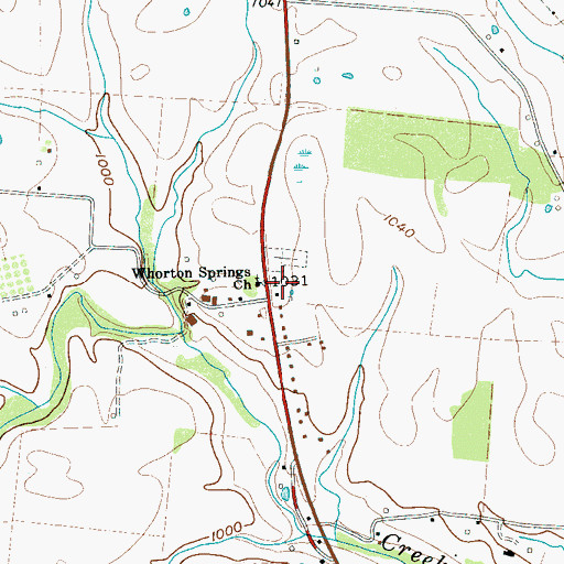 Topographic Map of Dekalb Cemetery, TN