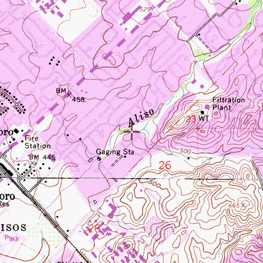 Topographic Map of English Canyon, CA