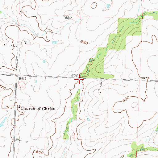 Topographic Map of Daisys Creek, MO
