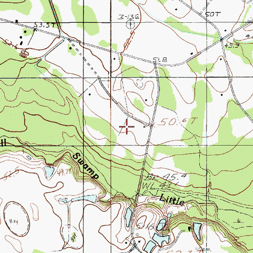 Topographic Map of McKeowen Farms, SC