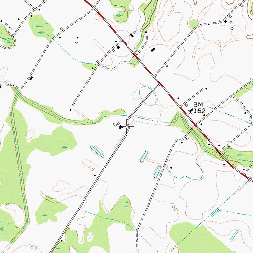 Topographic Map of Tolson Farms, SC
