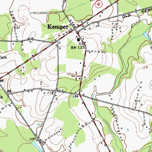 Topographic Map of A J Poultry Farm, SC