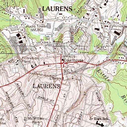Topographic Map of Capitol Theatre, SC