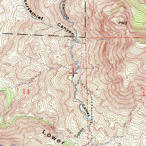 Topographic Map of Escondido Canal, CA