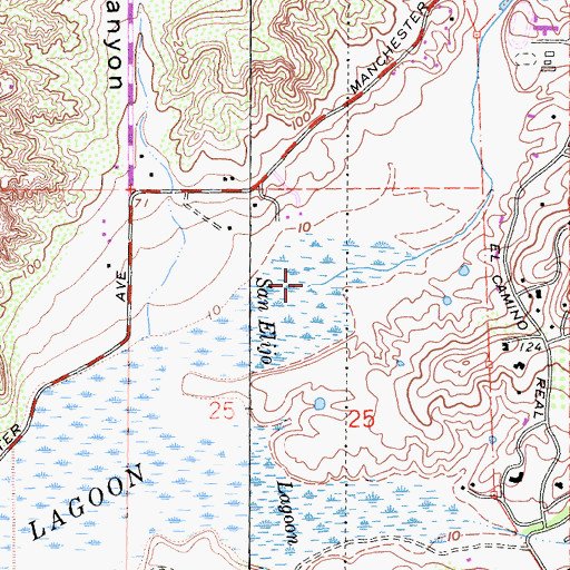 Topographic Map of Escondido Creek, CA