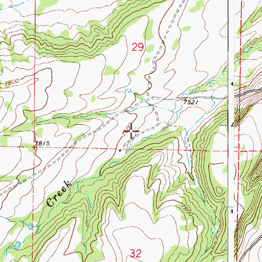 Topographic Map of Aguirre Ditch, CO
