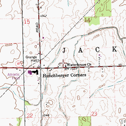 Topographic Map of Hiestand Turkey Farm, OH