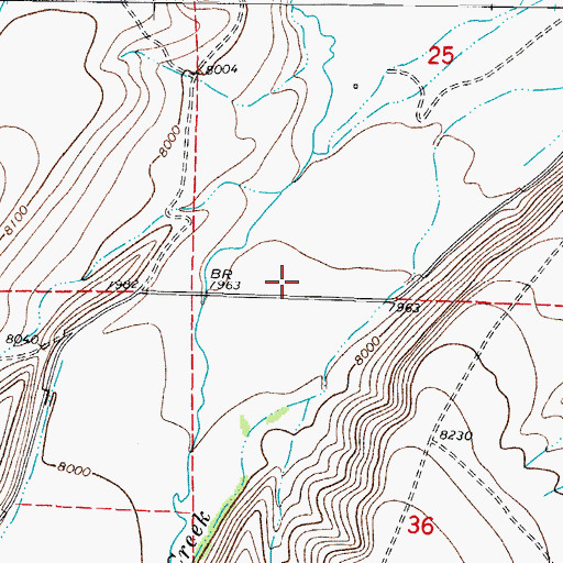 Topographic Map of Alamos Ditch, CO