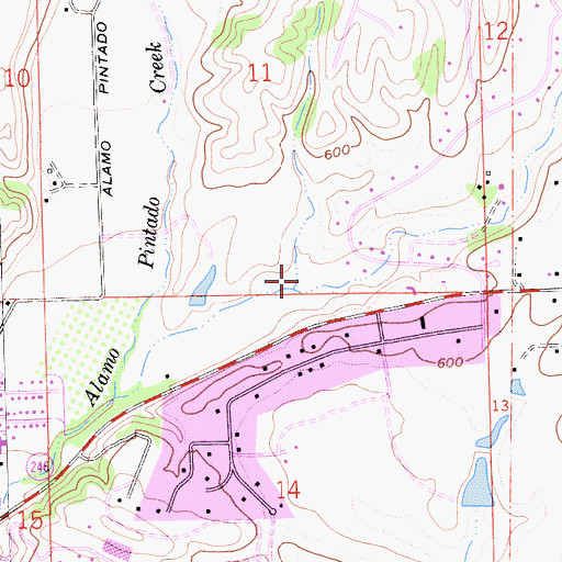 Topographic Map of Double A J Ranch, CA
