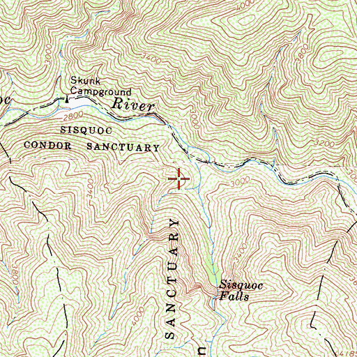 Topographic Map of Fall Canyon, CA