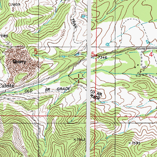 Topographic Map of Amy South Ditch, CO