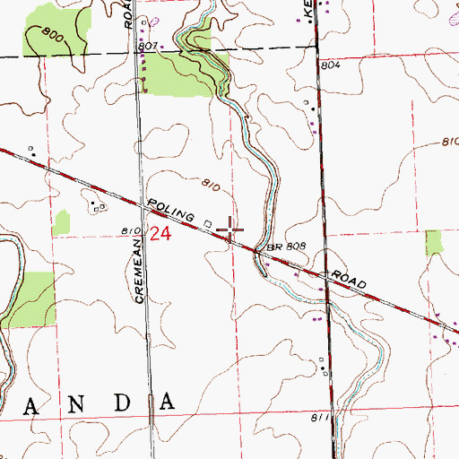 Topographic Map of G and G Swine Farm, OH