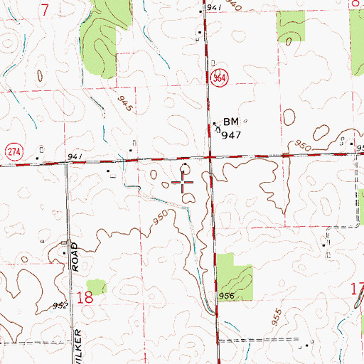 Topographic Map of Homan Swine Farm, OH