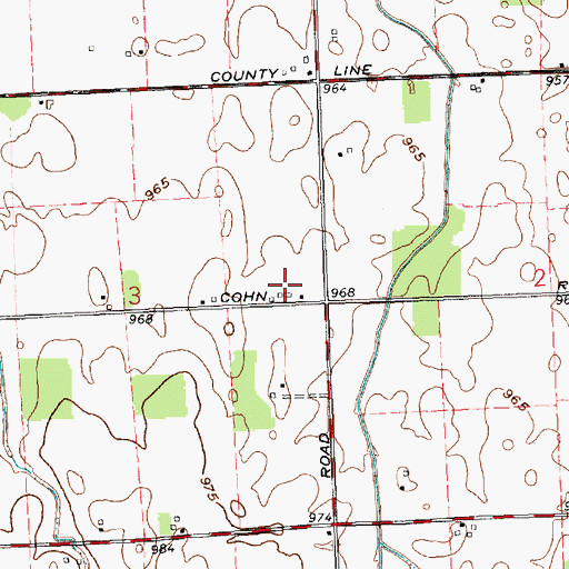 Topographic Map of Keiser Farm, OH