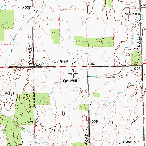 Topographic Map of Siefring Poultry Farm, OH