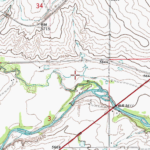 Topographic Map of Armenta Ditch, CO