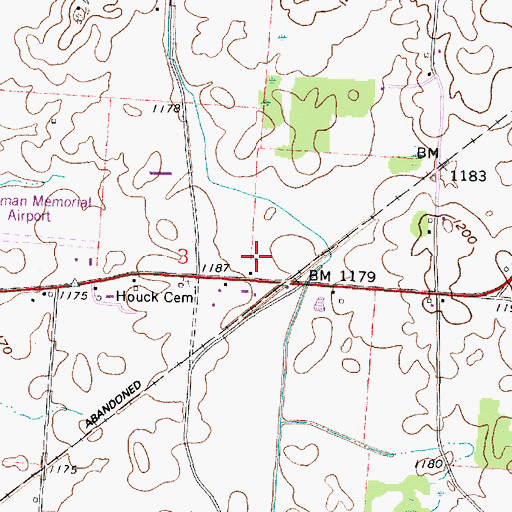 Topographic Map of Otter Fork Swine Farm, OH