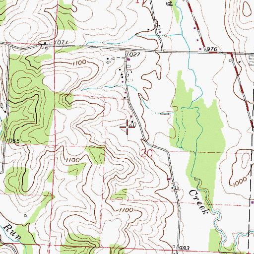Topographic Map of Bratton Hog Farm, OH