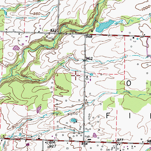 Topographic Map of Aungst Hog Farm, OH