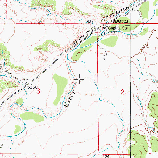Topographic Map of B F Patterson Ditch, CO