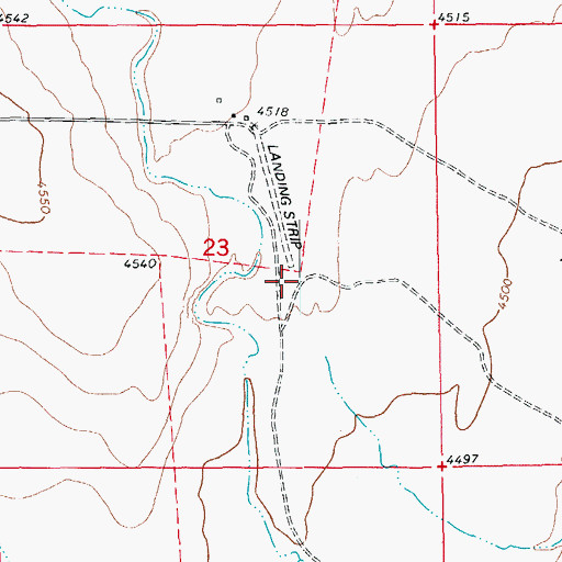 Topographic Map of Beer Ditch, CO