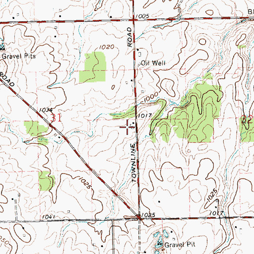 Topographic Map of Sutter Farm, OH