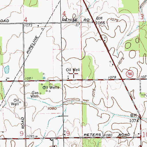 Topographic Map of Fortkamp Farm, OH