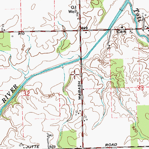 Topographic Map of A and N Farms, OH
