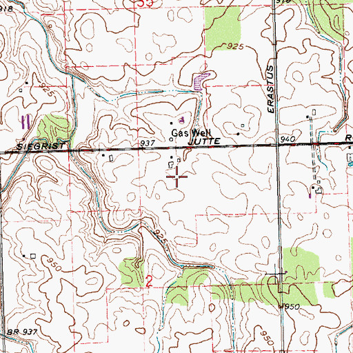 Topographic Map of Knapke Farm, OH