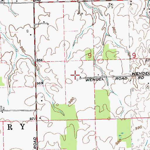 Topographic Map of Evers Turkey Farm, OH