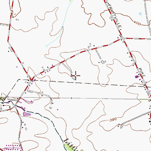 Topographic Map of Danda Farms, PA
