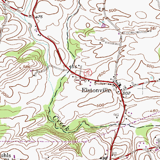 Topographic Map of Graemont Farm, PA