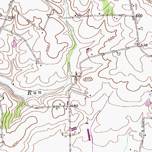 Topographic Map of Seibel Farms, PA