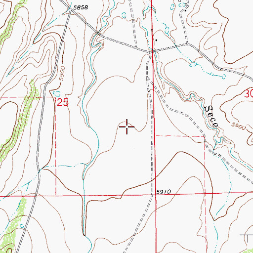 Topographic Map of Belardi Ditch, CO