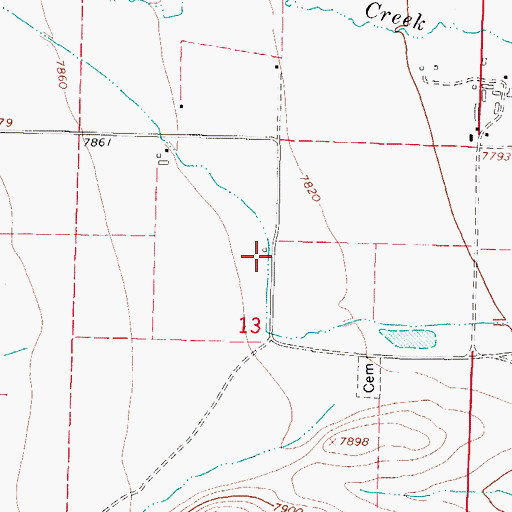 Topographic Map of Biedell Ditch Number 10, CO