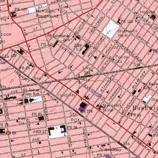 Topographic Map of Friendly Christian Church, NY