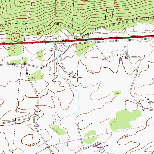 Topographic Map of Ric Rac Farms, PA
