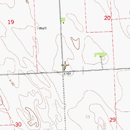 Topographic Map of Anderson Ranch, CO