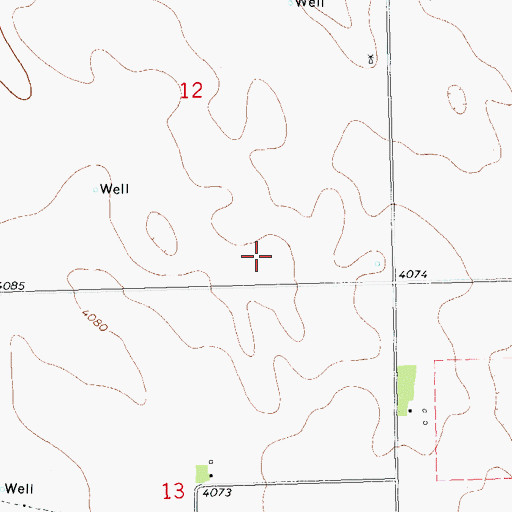 Topographic Map of B 7 Ranch, CO