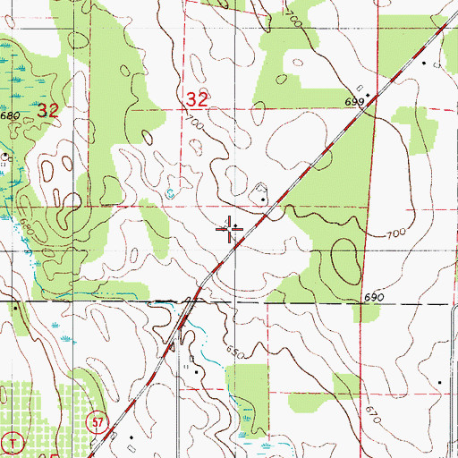 Topographic Map of Quiteside Acres, WI
