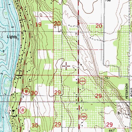 Topographic Map of Fellner Orchards, WI