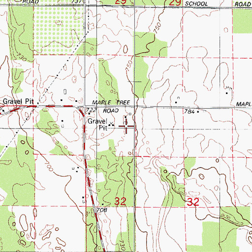 Topographic Map of Tanck Family Dairy, WI