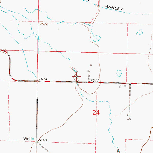Topographic Map of Braun Brothers Ditch Number 1, CO