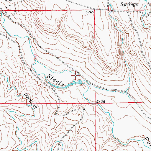 Topographic Map of Brett Gray Ditch Number 1, CO
