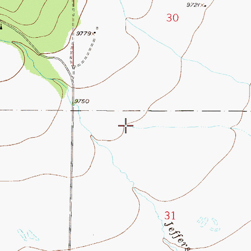 Topographic Map of Brubaker Ditch, CO