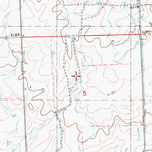Topographic Map of Lateral 175A, ID